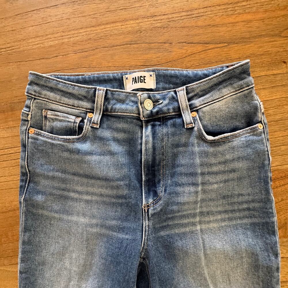 Paige Cindy High-Rise Crop Straight-Leg Jeans - Size 27 - Picture 2 of 9